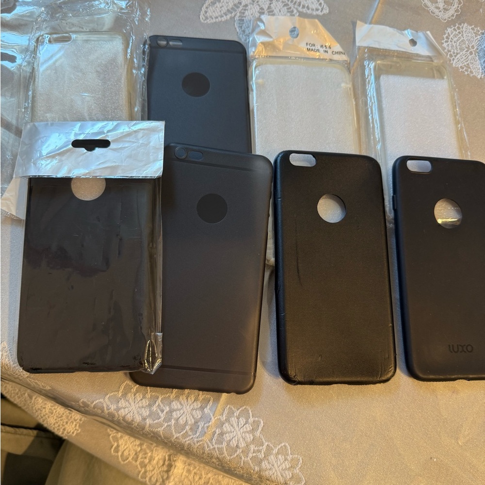 Lux Black and Transparent Phone Cases